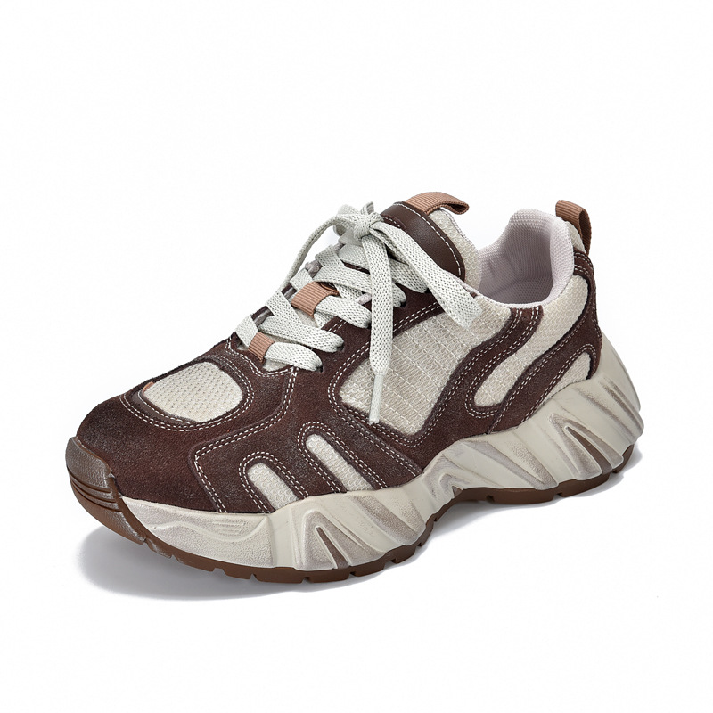 Ethnic And Fashion - Sepatu Sneaker Platform Wedge Chunky Nyaman