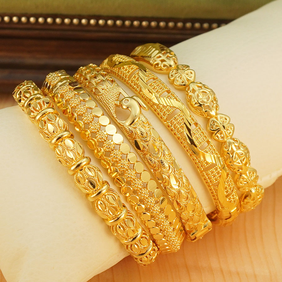 Ethnic Fashion In Dubai - 1 Buah Set Gelang Ukiran Merak