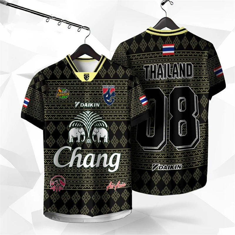 Thai Silk Blouse - Kaos 3D Print Gajah Thailand AI