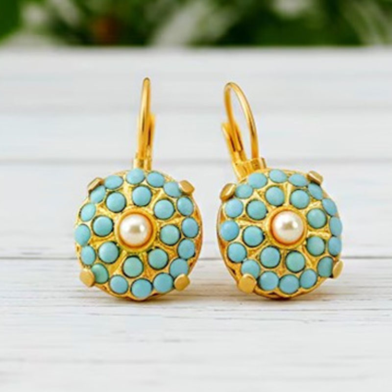 Ethnic Fashion Wear For Women - Anting Wanita Vintage Bertabur Mutiara Imitasi