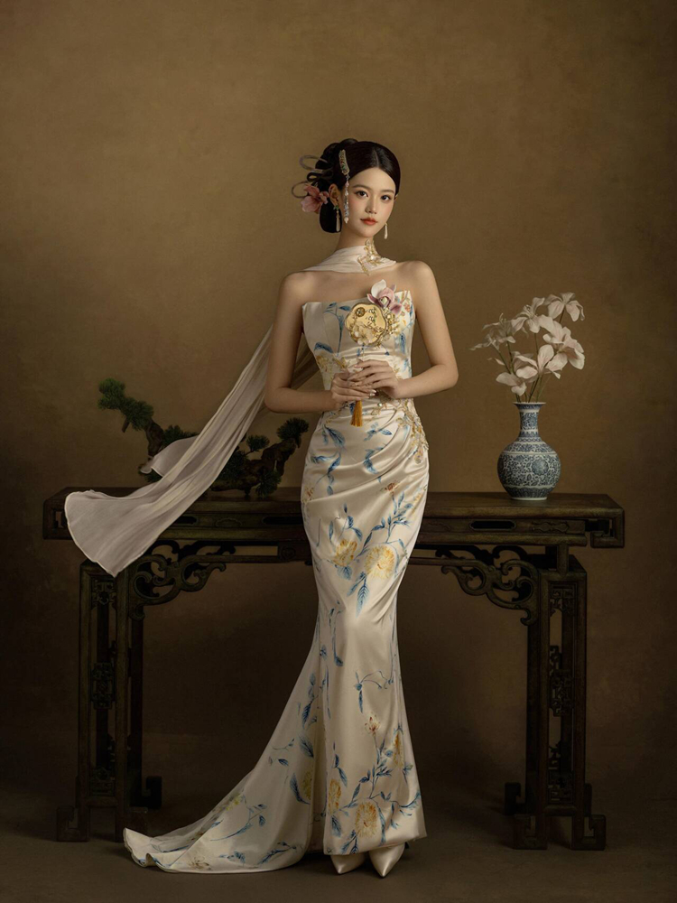 Ethnic Fashion Studio - Gaun Pengantin Gaya Cina Studio Baru