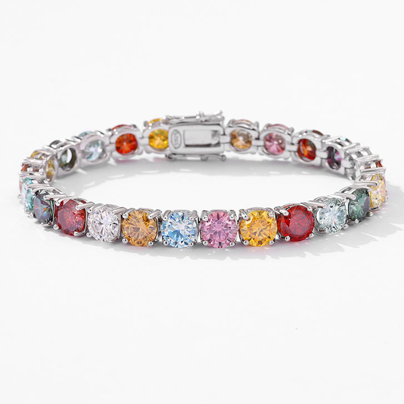 Ethnic Fashion Trend - Gelang platinum PT950 moissanite warna dopamin