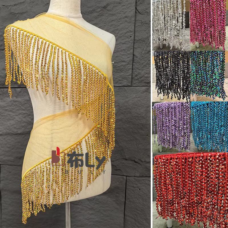 Ethnic Fashion Designers - Rumbai Payet Manik-manik 15cm, Hiasan Bordir