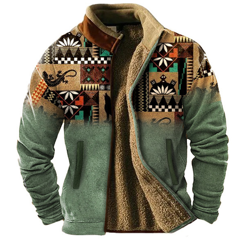 Ethnic Wear Men'S Fashion - Jaket Pria Musim Dingin Lengan Panjang