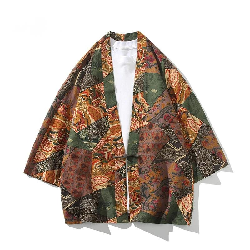 Ethnic And Fashion - Blus Kardigan Linen Katun Fashion Pria
