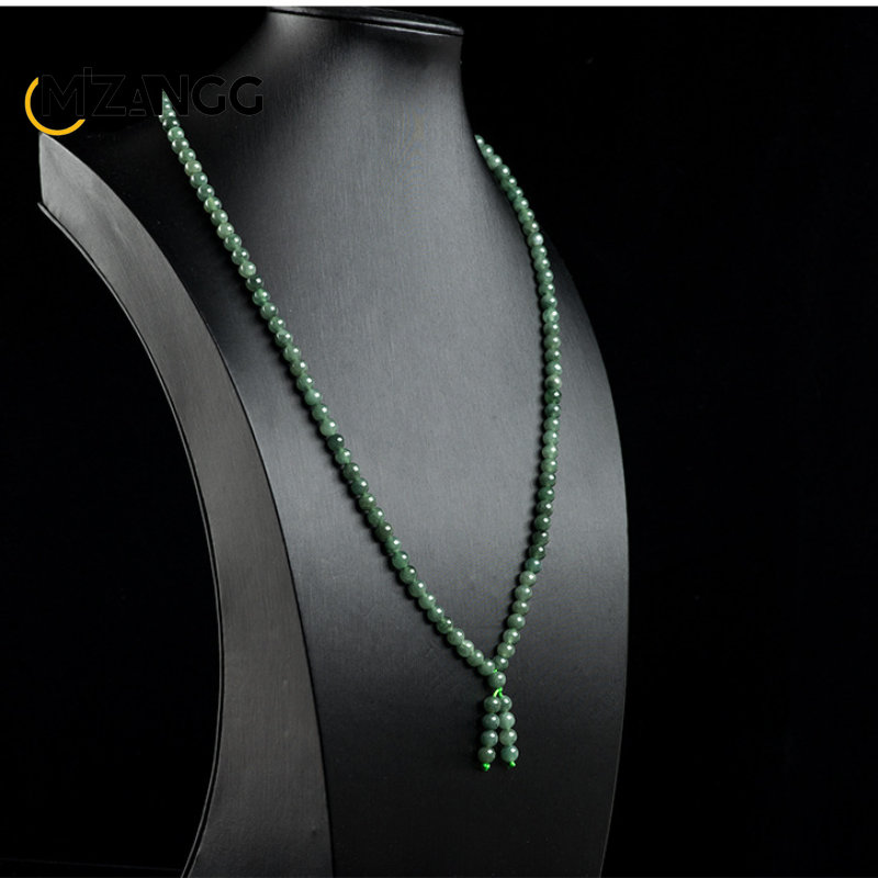 Kalung batu giok Natural Myanm - Ethnic Fashion For Ladies ulasan dan harga