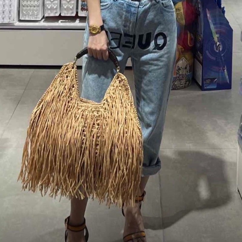 Tas Jerami Bohemian, Tas Panta - Ethnic Fashion Designers ulasan dan harga