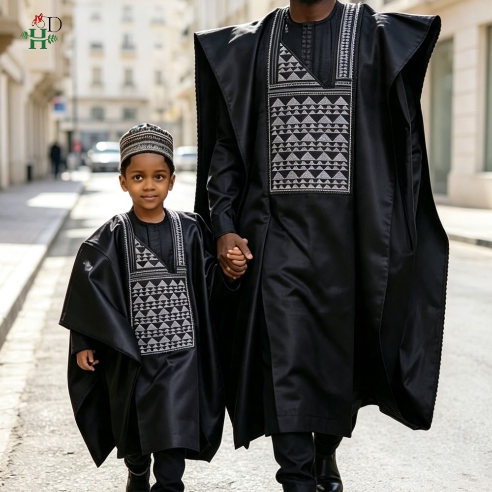 Pakaian Ayah-Anak Gaun Turki D - Boubou Men Africa ulasan dan harga