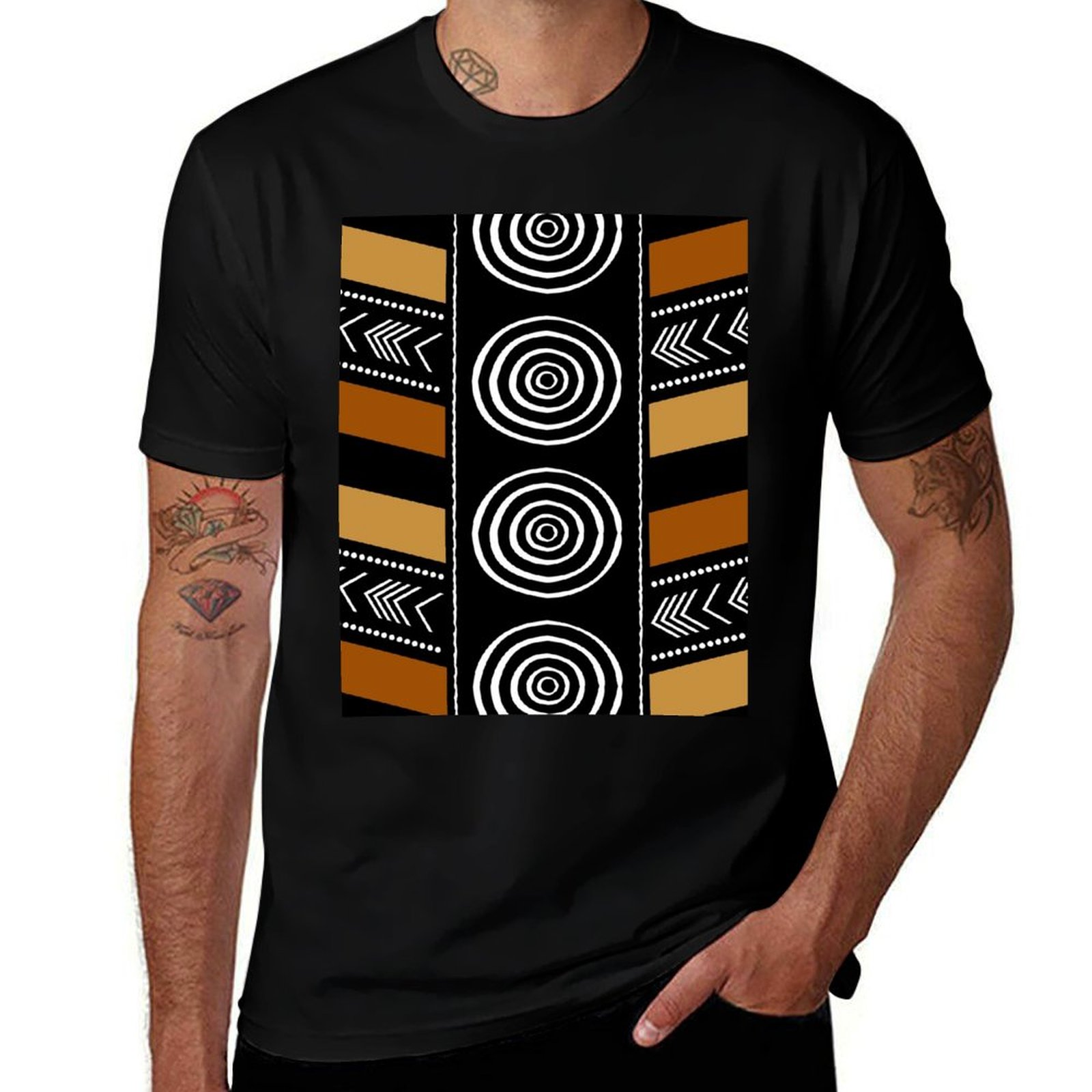 Kaos Seni Kain Lumpur Afrika,  - Mudcloth Print Top ulasan dan harga