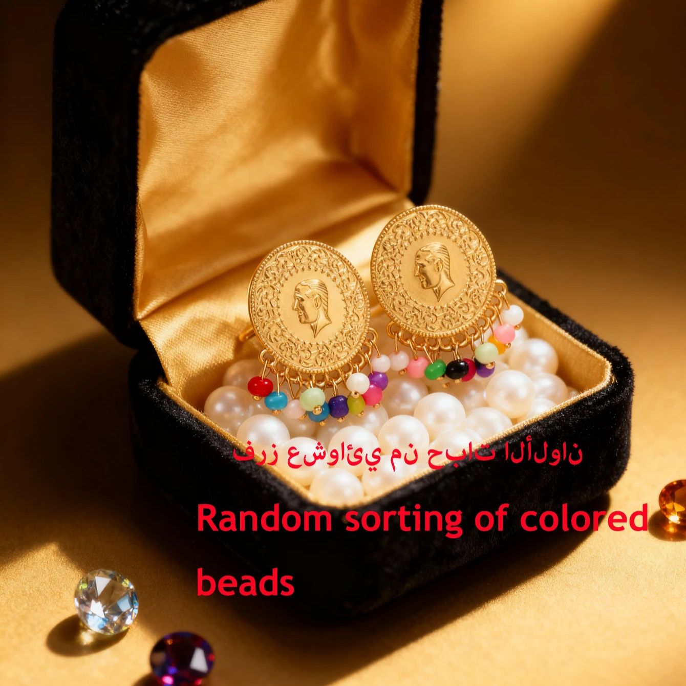 Anting koin Turki berlapis ema - Ethnic Fashion Co In ulasan dan harga