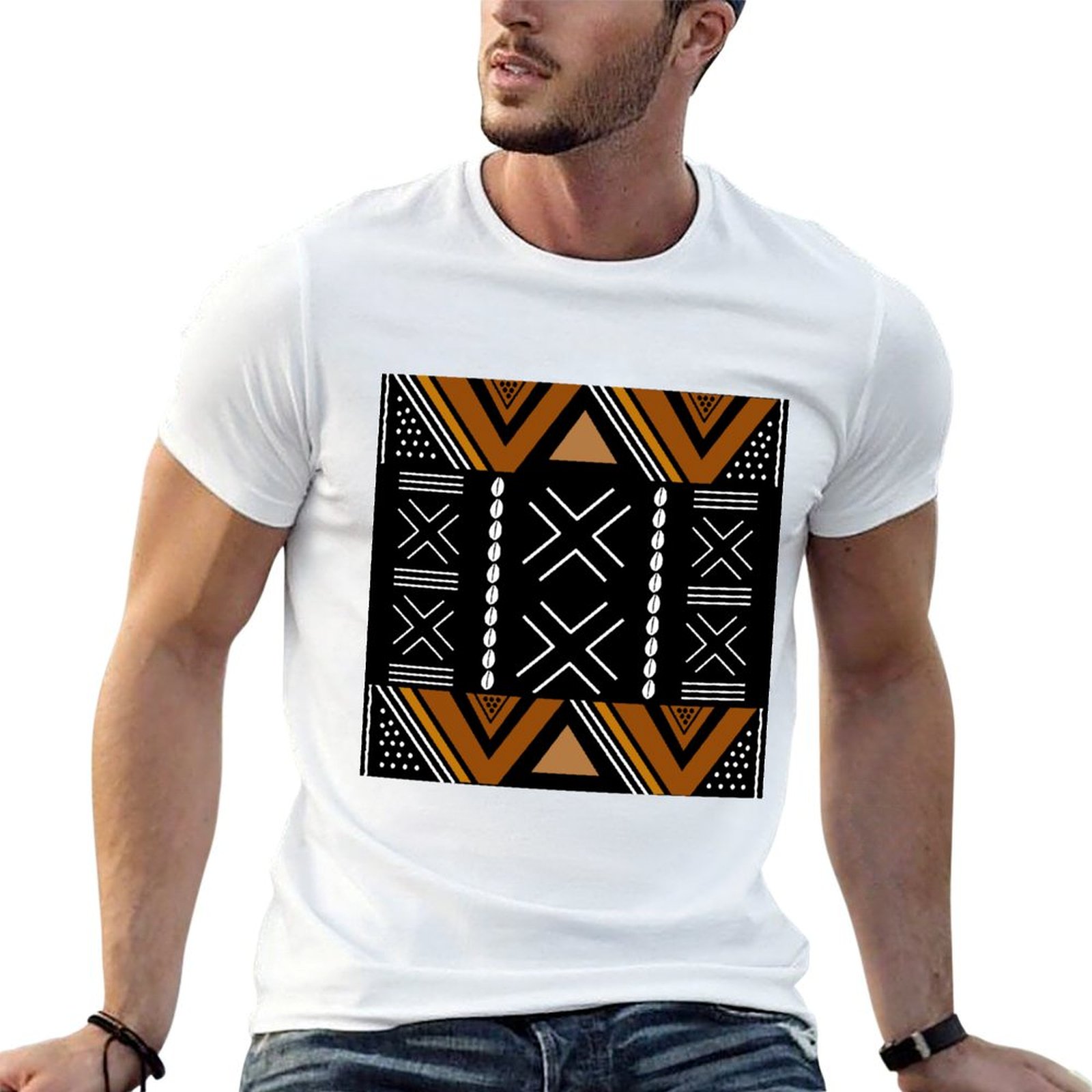 Kaos Desain Bogolan Kain Lumpu - Mudcloth Print Top ulasan dan harga