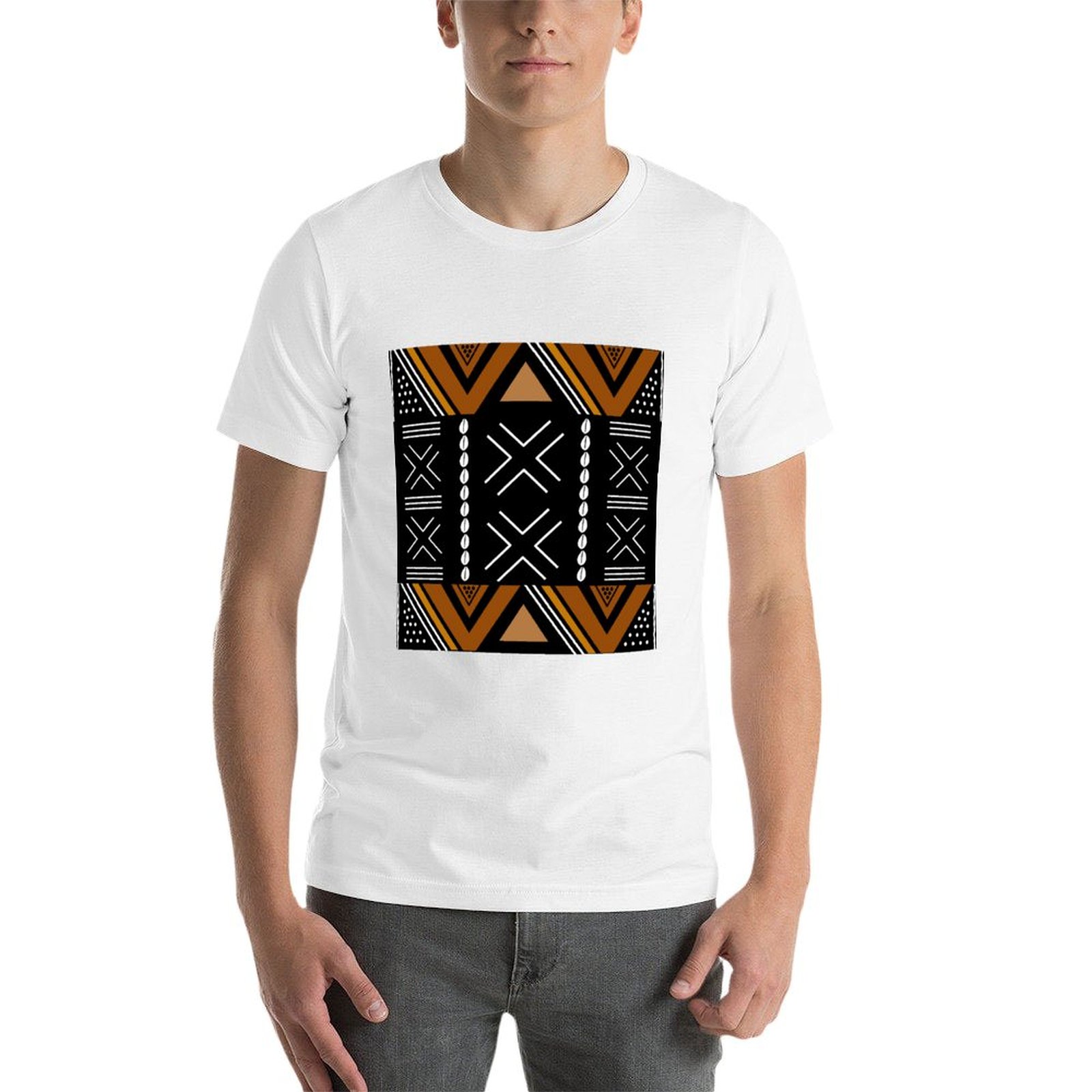 Kaos Desain Bogolan Kain Lumpu - Mudcloth Print Top ulasan dan harga