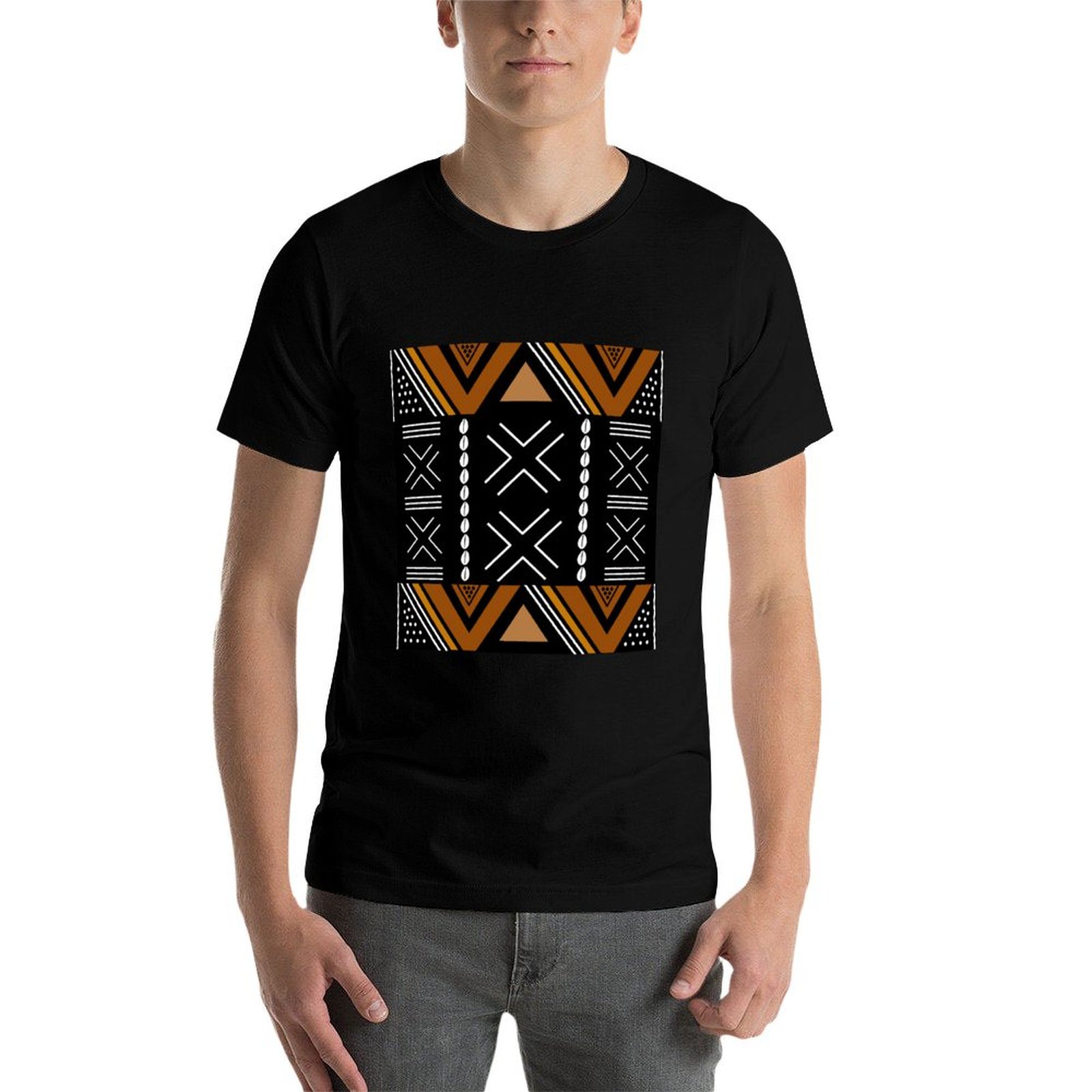 Kaos Desain Bogolan Kain Lumpu - Mudcloth Print Top ulasan dan harga