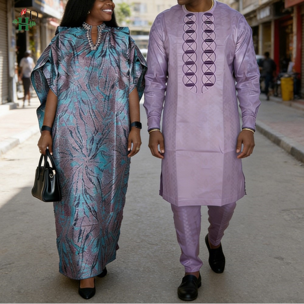 Gaun Afrika H&D untuk Pasangan - Boubou Men Africa ulasan dan harga