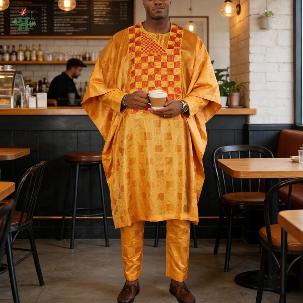 Pakaian Afrika Baru untuk Pria - Boubou Men Africa ulasan dan harga