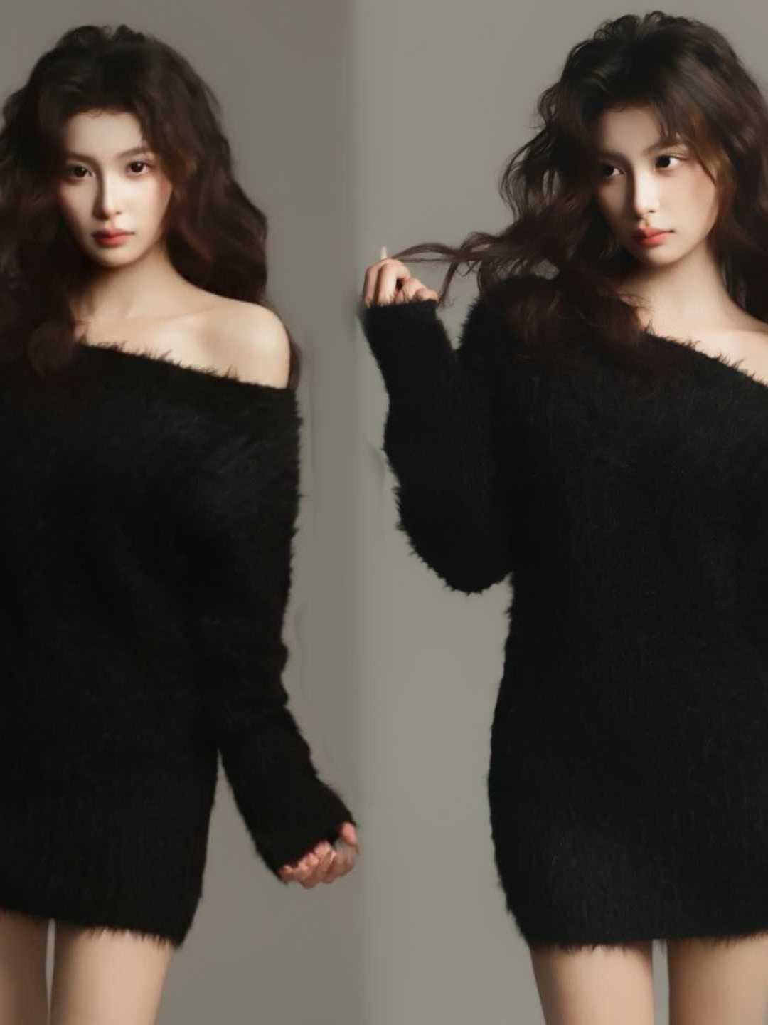 Gaun Fotografi Potret Hitam Mo - Ethnic Fashion Studio ulasan dan harga