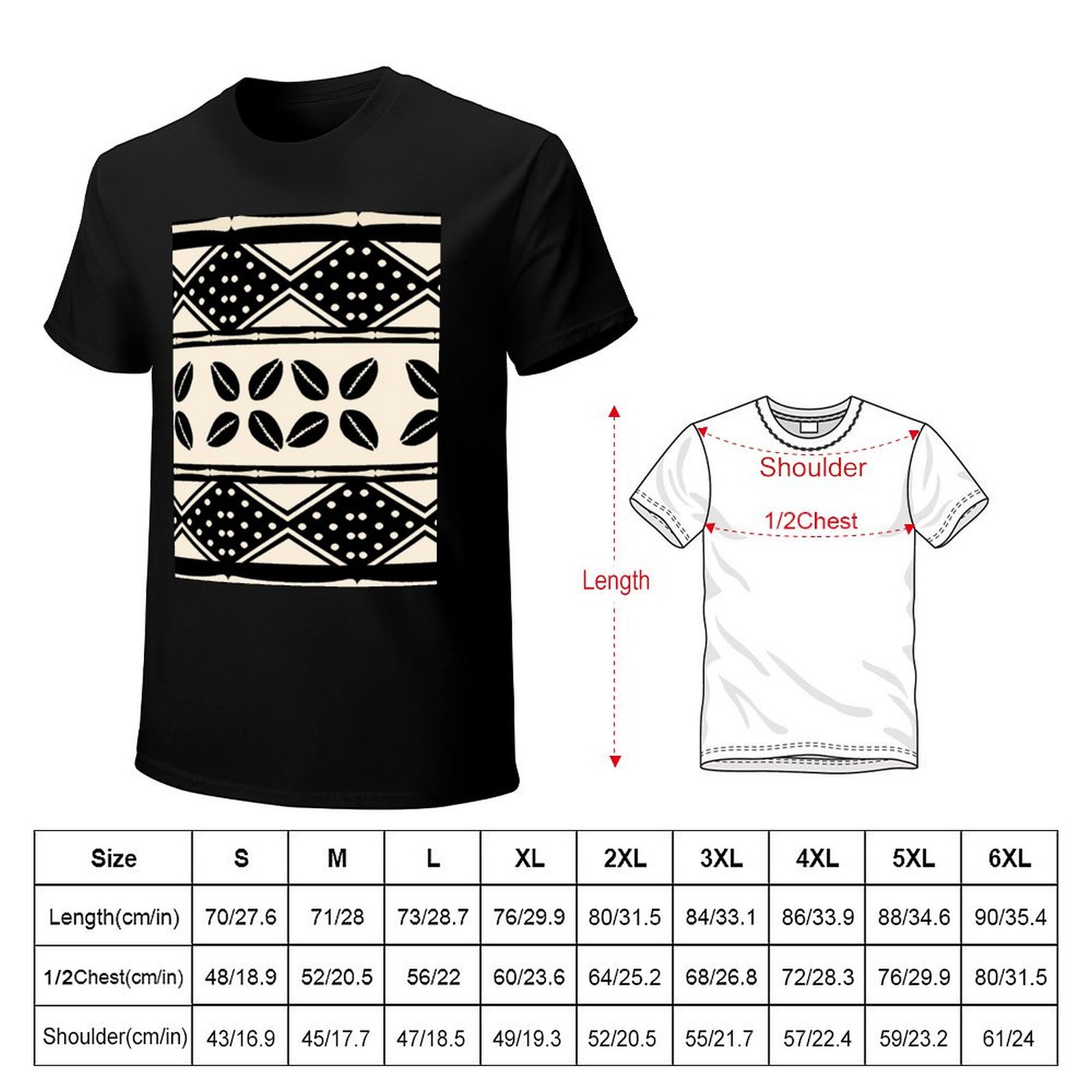 Kaos Polos Desain Sederhana de - Mudcloth Print Top ulasan dan harga