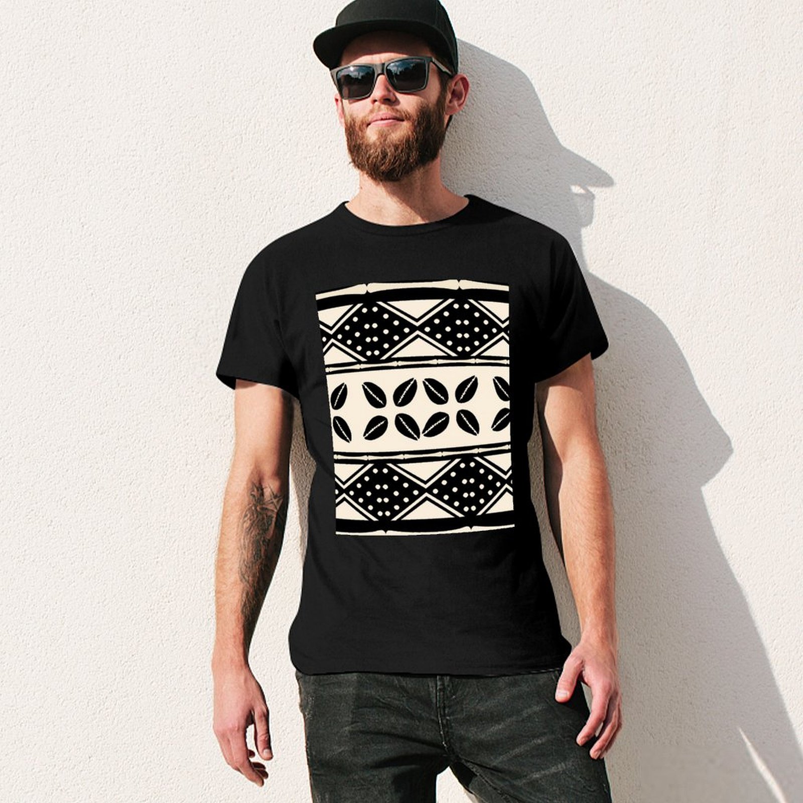 Kaos Polos Desain Sederhana de - Mudcloth Print Top ulasan dan harga