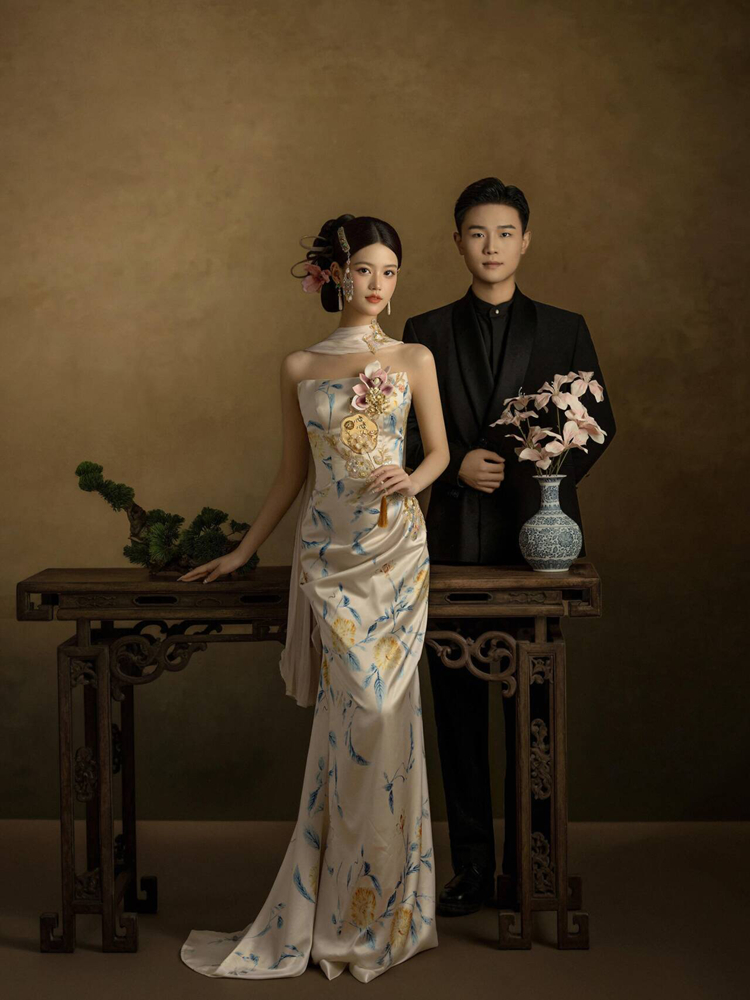 Gaun Pengantin Gaya Cina Studi - Ethnic Fashion Studio ulasan dan harga