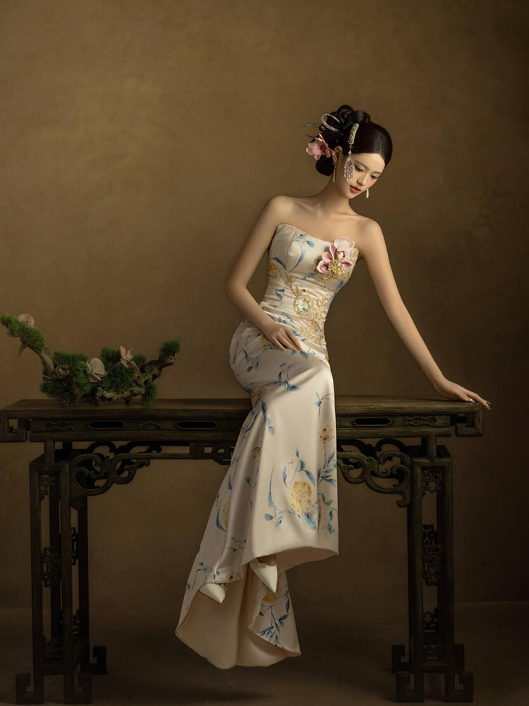 Gaun Pengantin Gaya Cina Studi - Ethnic Fashion Studio ulasan dan harga