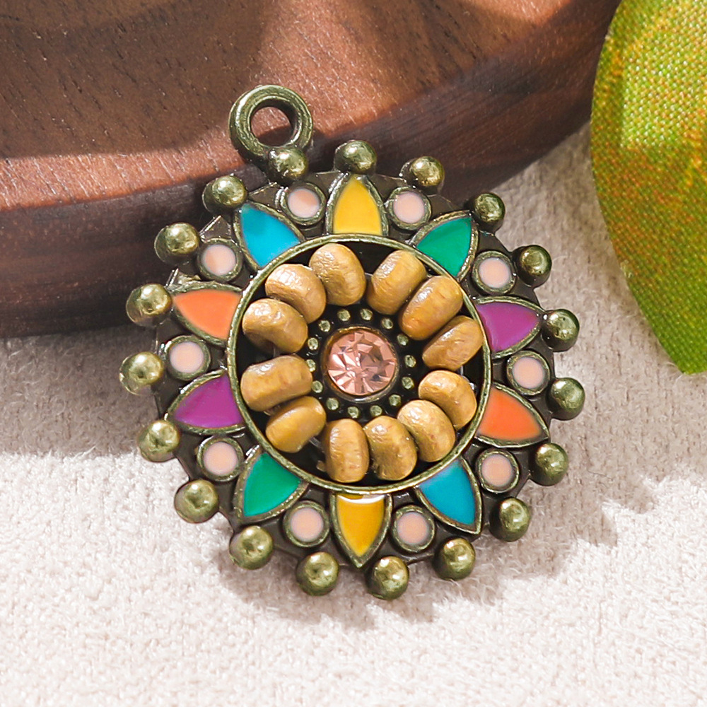 Liontin Bulat Enamel Etnik Boh - Ethnic Fashion For Ladies ulasan dan harga