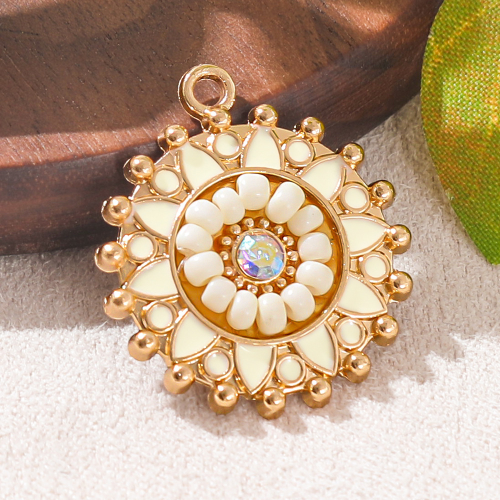 Liontin Bulat Enamel Etnik Boh - Ethnic Fashion For Ladies ulasan dan harga