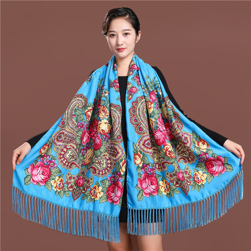 Syal Wanita Cetak Bunga Mewah  - Ethnic Fashion For Ladies ulasan dan harga