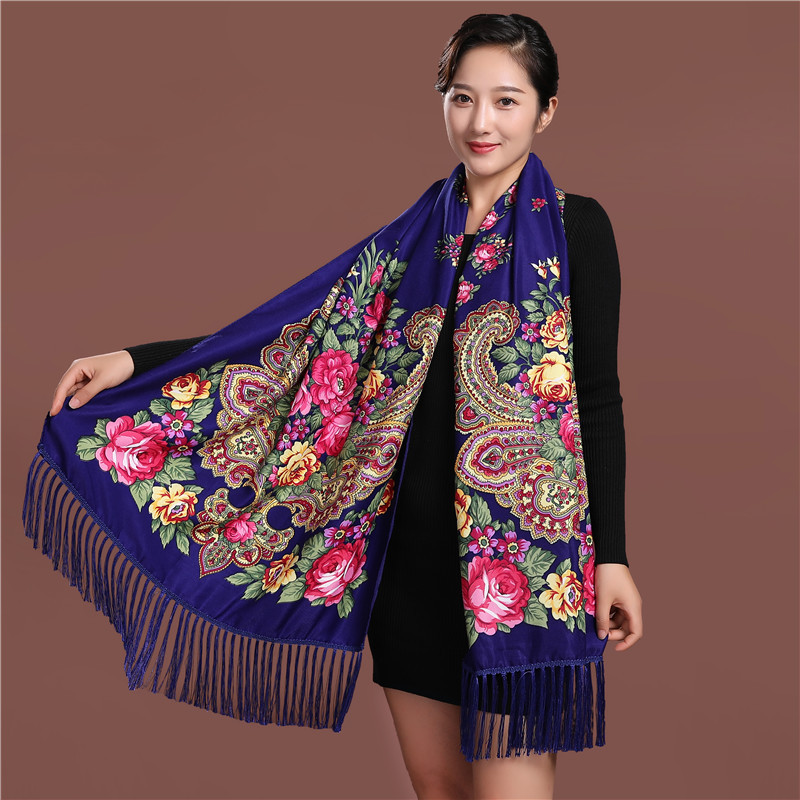 Syal Wanita Cetak Bunga Mewah  - Ethnic Fashion For Ladies ulasan dan harga