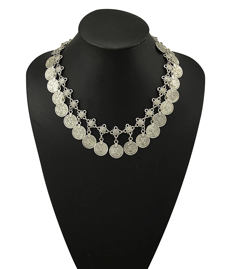 Kalung kerah renda rumbai koin - Ethnic Fashion Co In ulasan dan harga