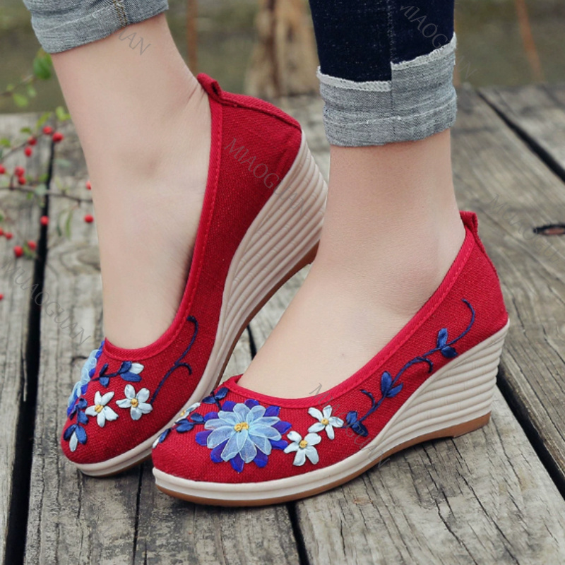Sepatu Platform Wedge Nyaman W - Ethnic And Fashion ulasan dan harga