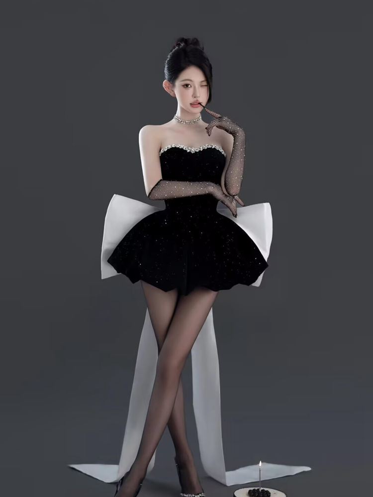 Kostum Fotografi Hitam Elegan  - Ethnic Fashion Studio ulasan dan harga