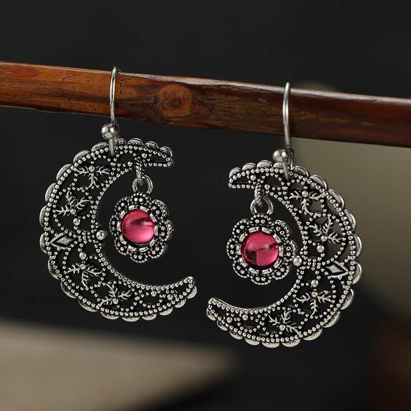 Anting Wanita Model Bulan Berh - Ethnic Fashion Wear For Women ulasan dan harga