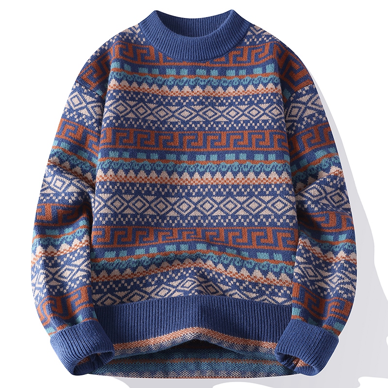 Sweater Pria Trendy Kerah Bula - Ethnic Wear Men'S Fashion ulasan dan harga
