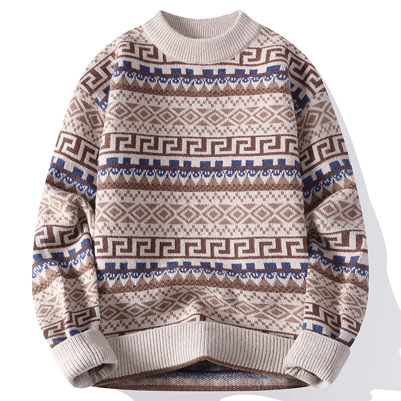 Sweater Pria Trendy Kerah Bula - Ethnic Wear Men'S Fashion ulasan dan harga