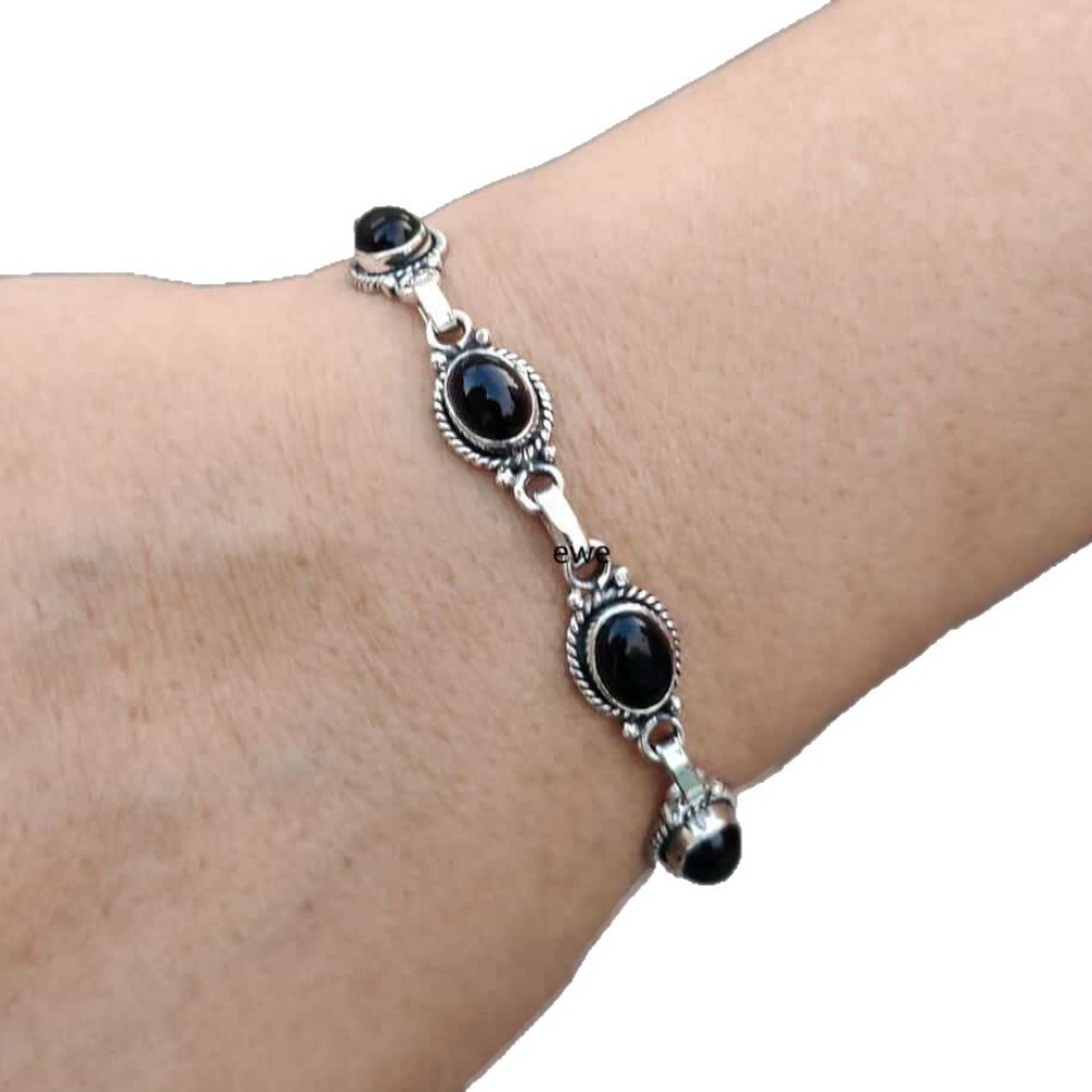 Gelang Oval Batu Permata Onyx  - Ethnic Wear Men'S Fashion ulasan dan harga