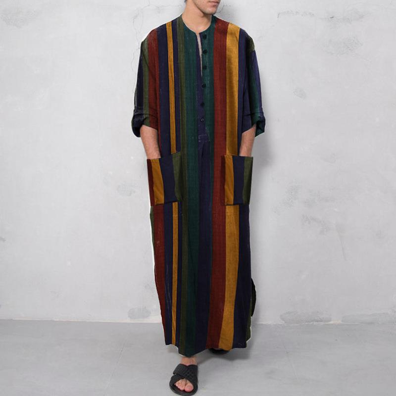 Kemeja Pria Panjang Bermotif d - Ethnic Wear Men'S Fashion ulasan dan harga