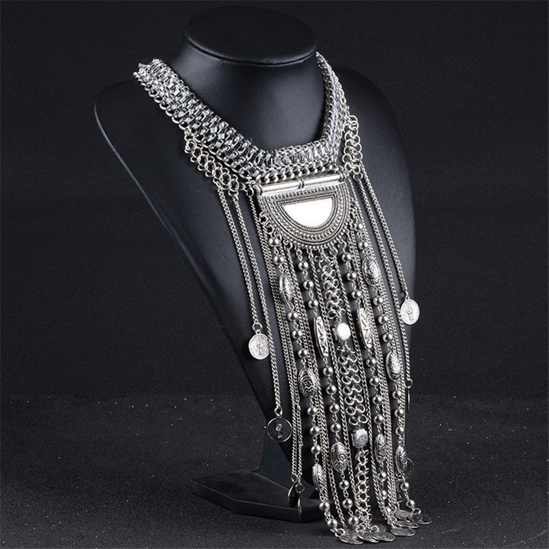 Kalung pernyataan rumbai panja - Ethnic Fashion Co In ulasan dan harga