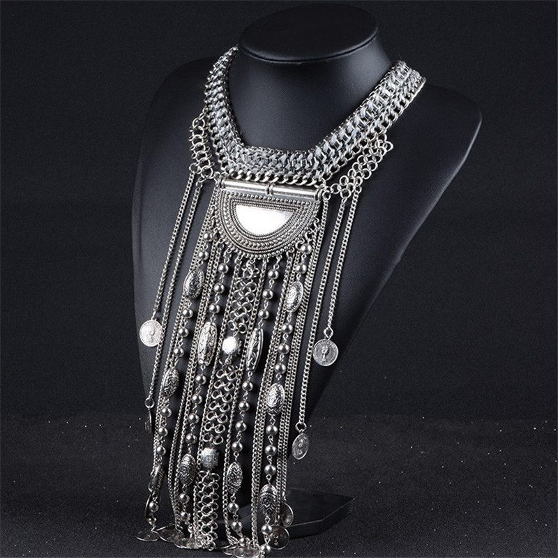Kalung pernyataan rumbai panja - Ethnic Fashion Co In ulasan dan harga
