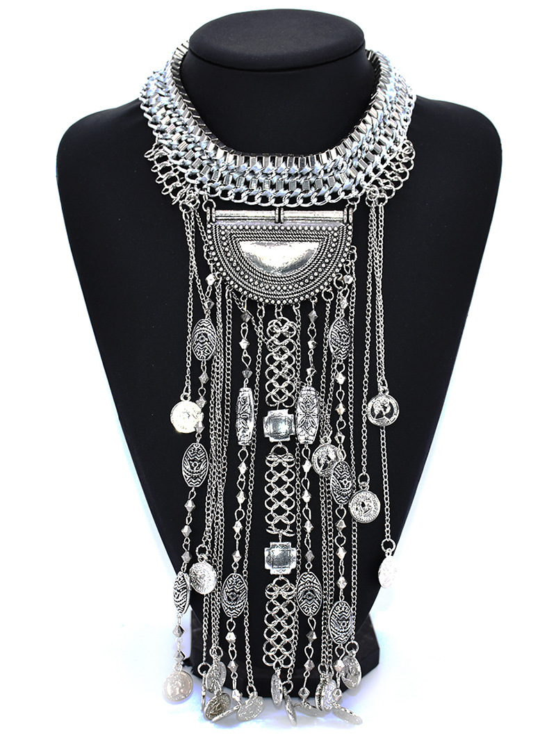Kalung pernyataan rumbai panja - Ethnic Fashion Co In ulasan dan harga