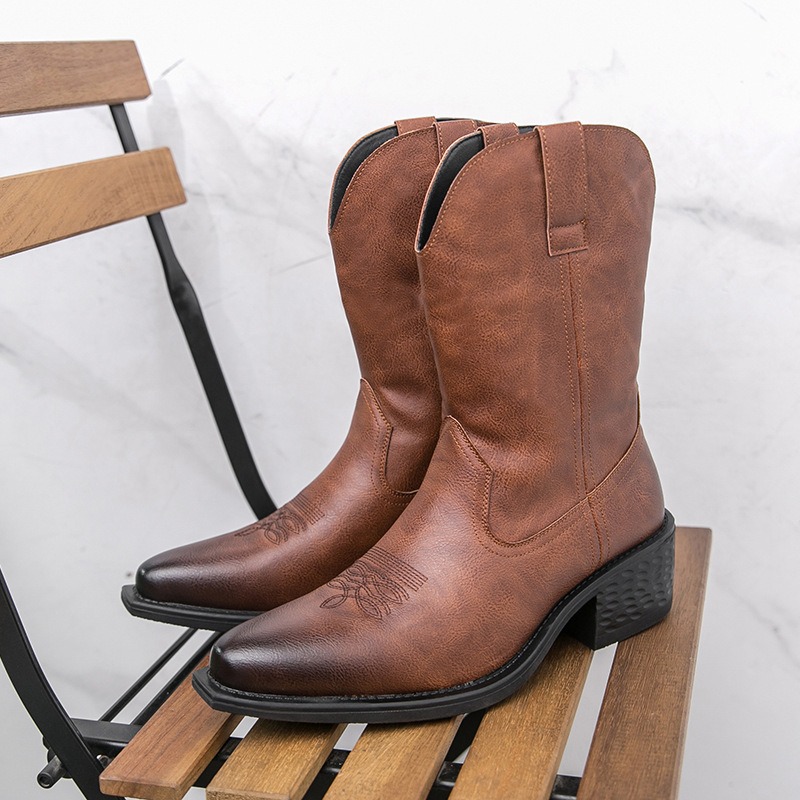 Sepatu Bot Pria Bordir Klasik  - Ethnic And Fashion ulasan dan harga