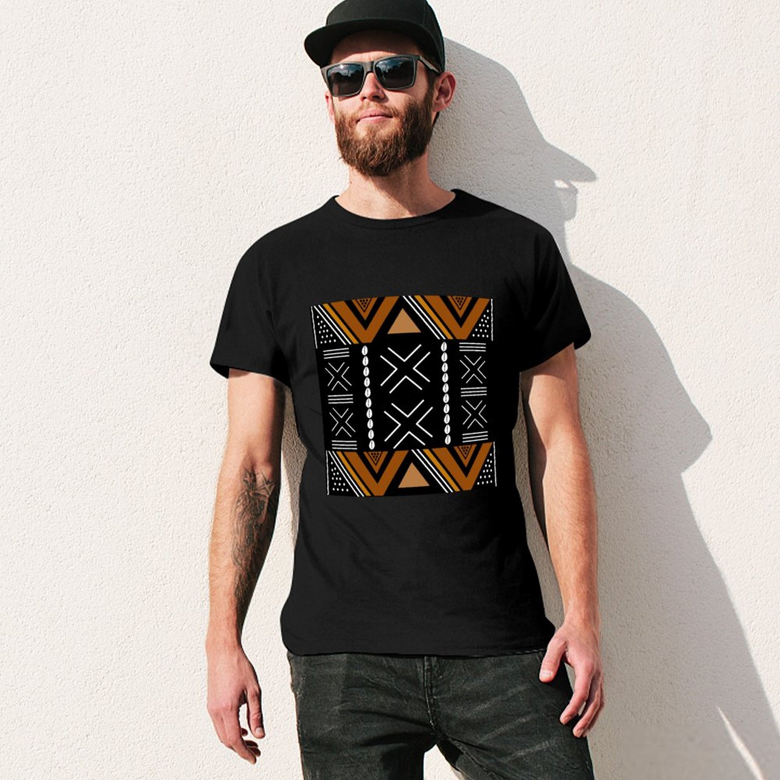 Kaos Desain Bogolan Kain Lumpu - Mudcloth Print Top ulasan dan harga